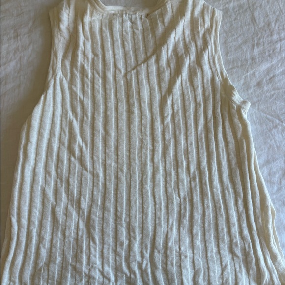 Free People Cream Ribbed Set - Picture 3 of 6